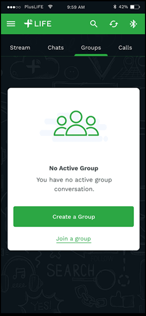 Diverse group of people connecting and smiling, representing +LiFE community